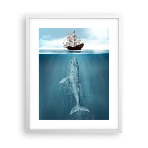 Poster în ramă albă - Este mai bine să nu știi - 40x50 cm