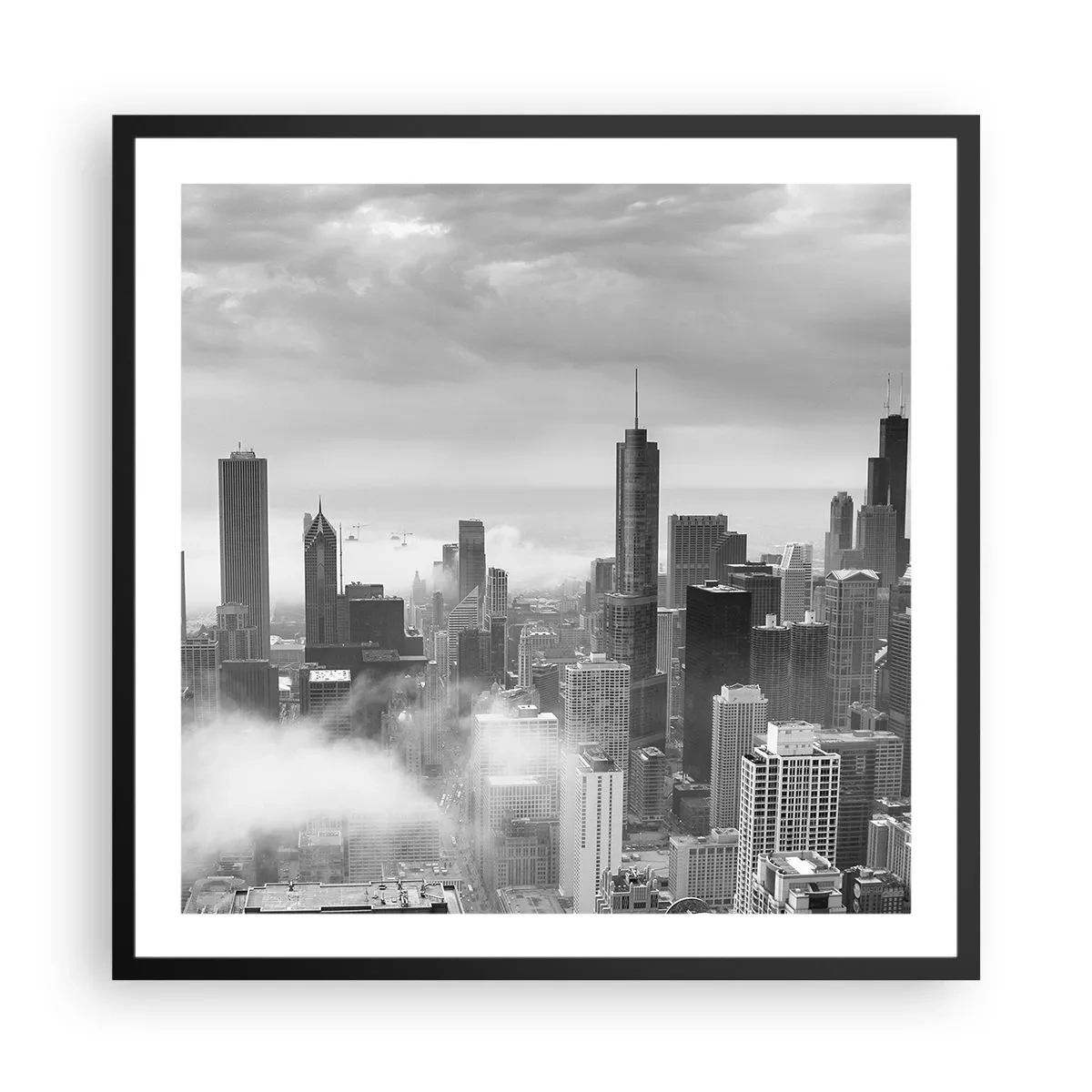 Poster în ramă neagră - Peisaj american - 60x60 cm