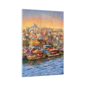 Tablou pe sticlă - O poveste din Istanbul - 80x120 cm