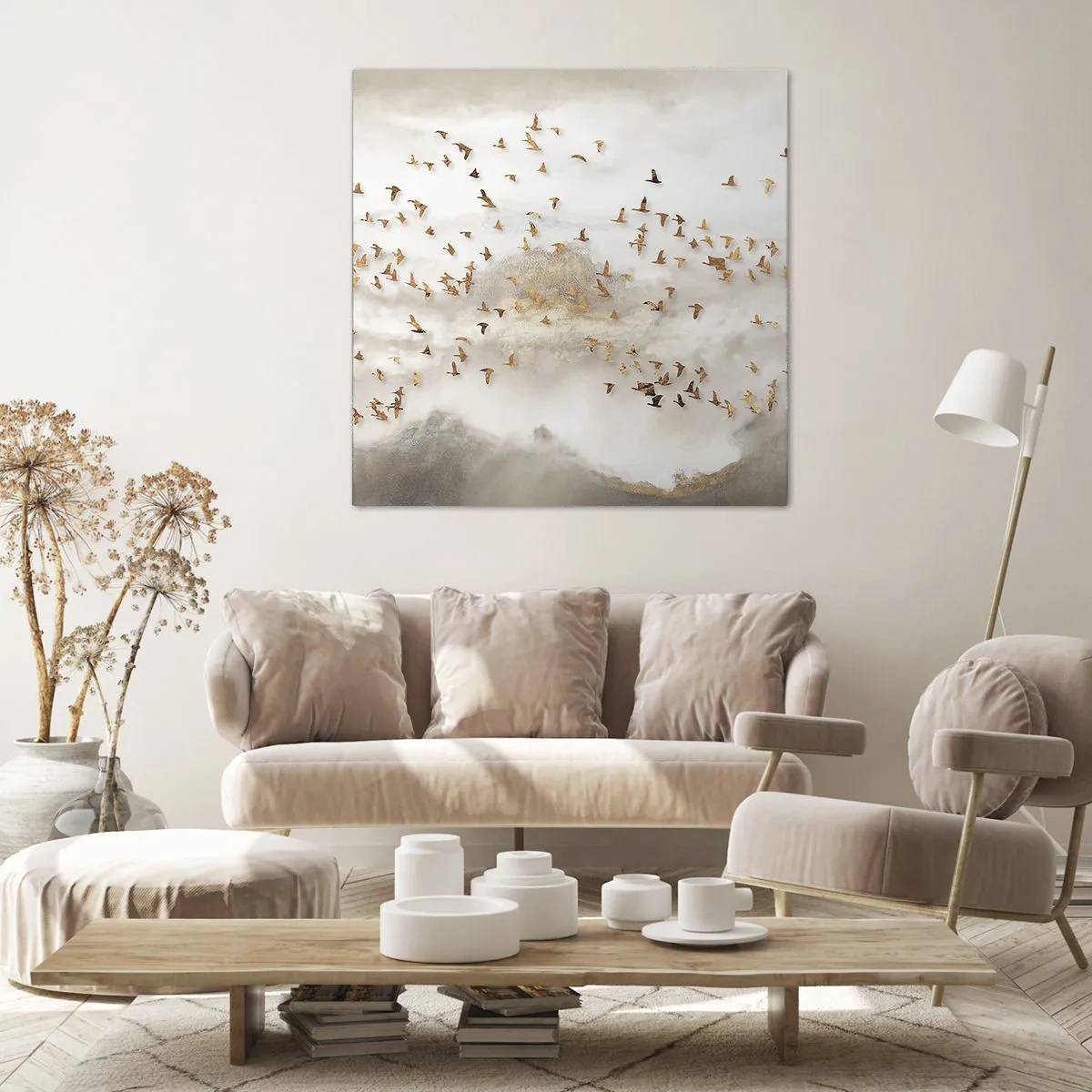 Tablou pe pânză - A sosit timpul... - 70x70 cm