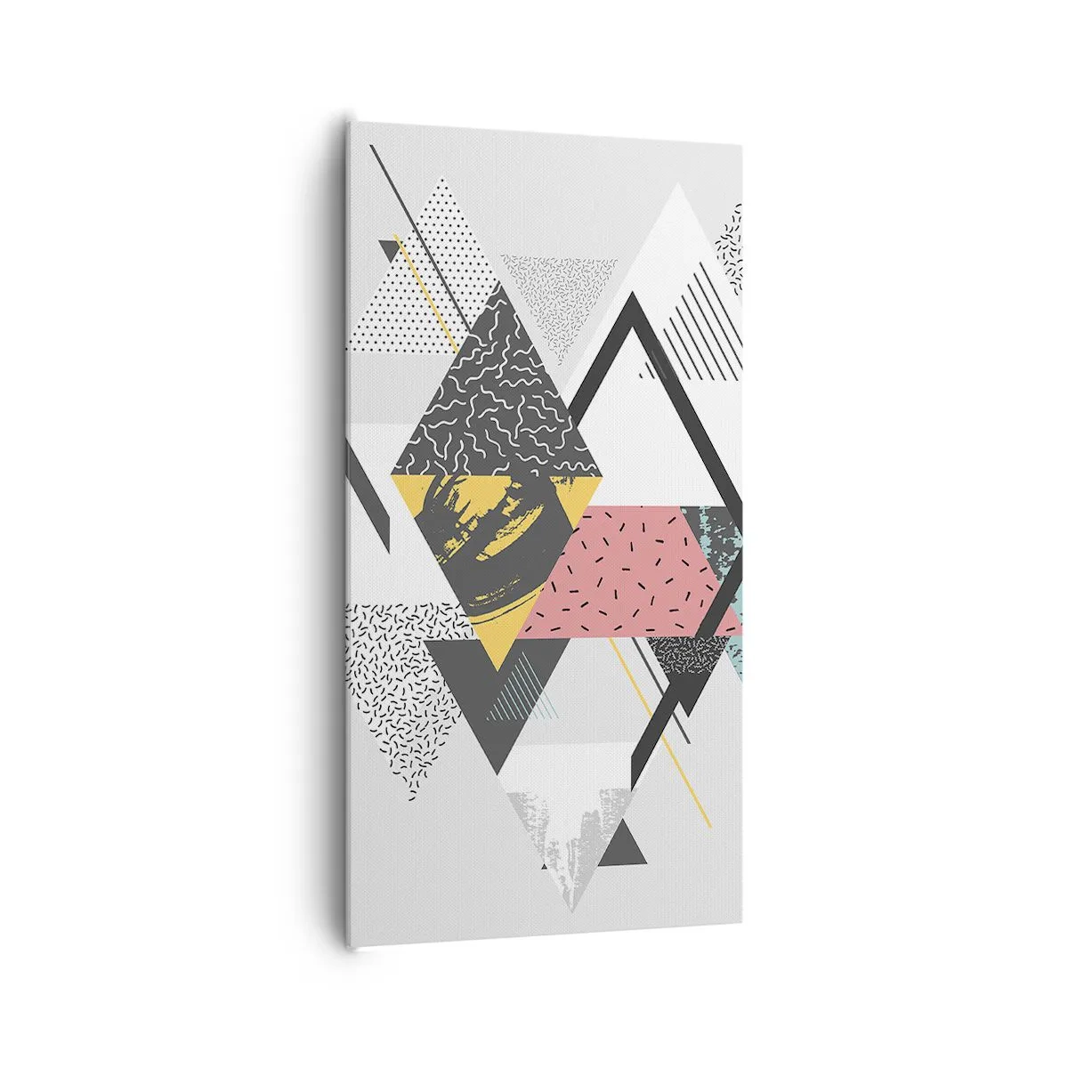 Tablou pe pânză - Variația triunghiului și a rombului - 65x120 cm