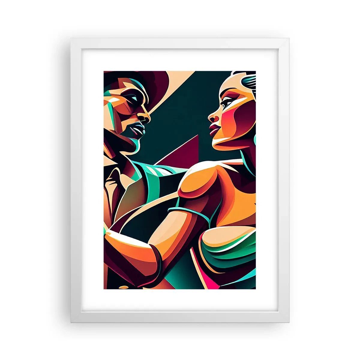 Poster în ramă albă - În ritmul inimii - 30x40 cm