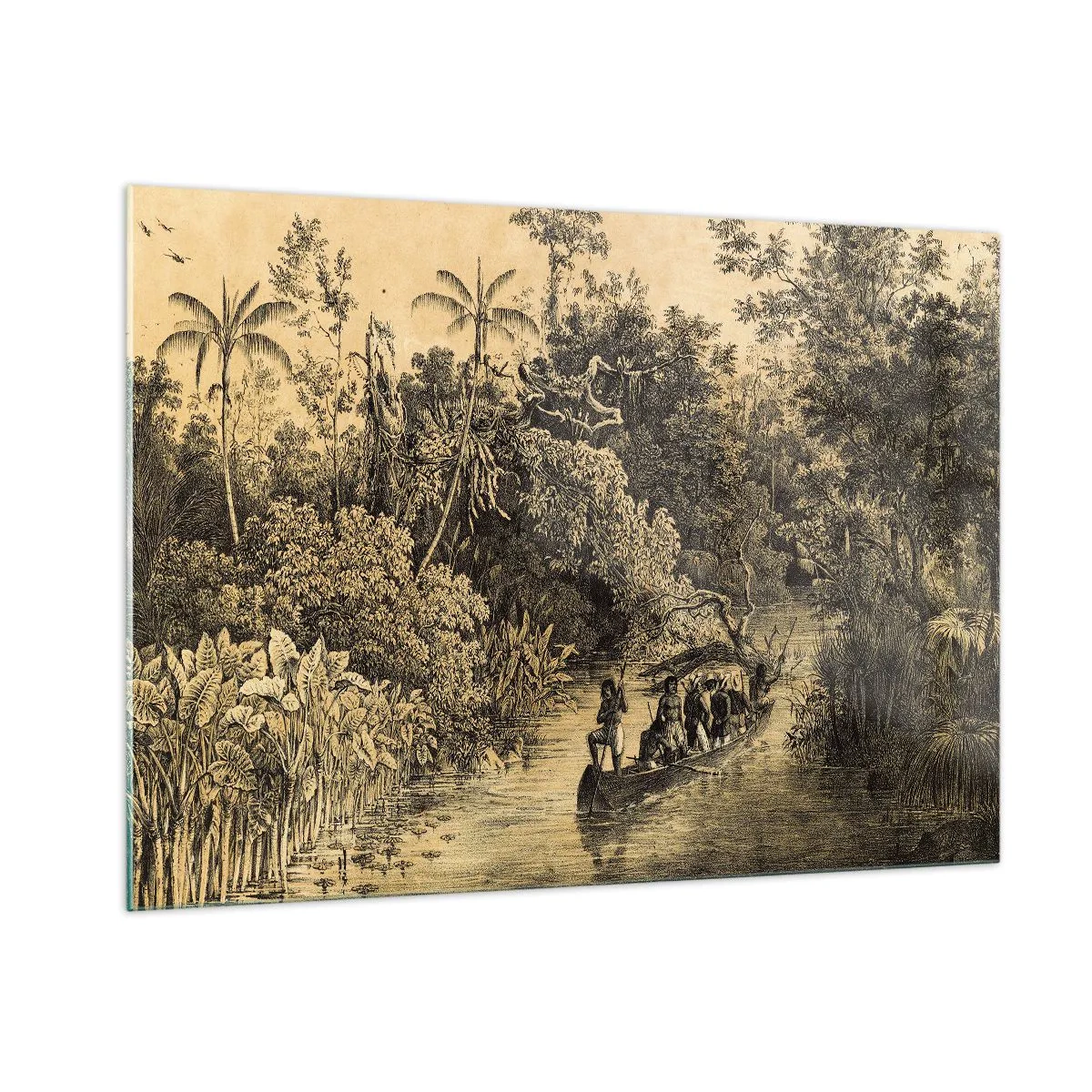 Tablou pe sticlă - Călătorie la sursă - 100x70 cm