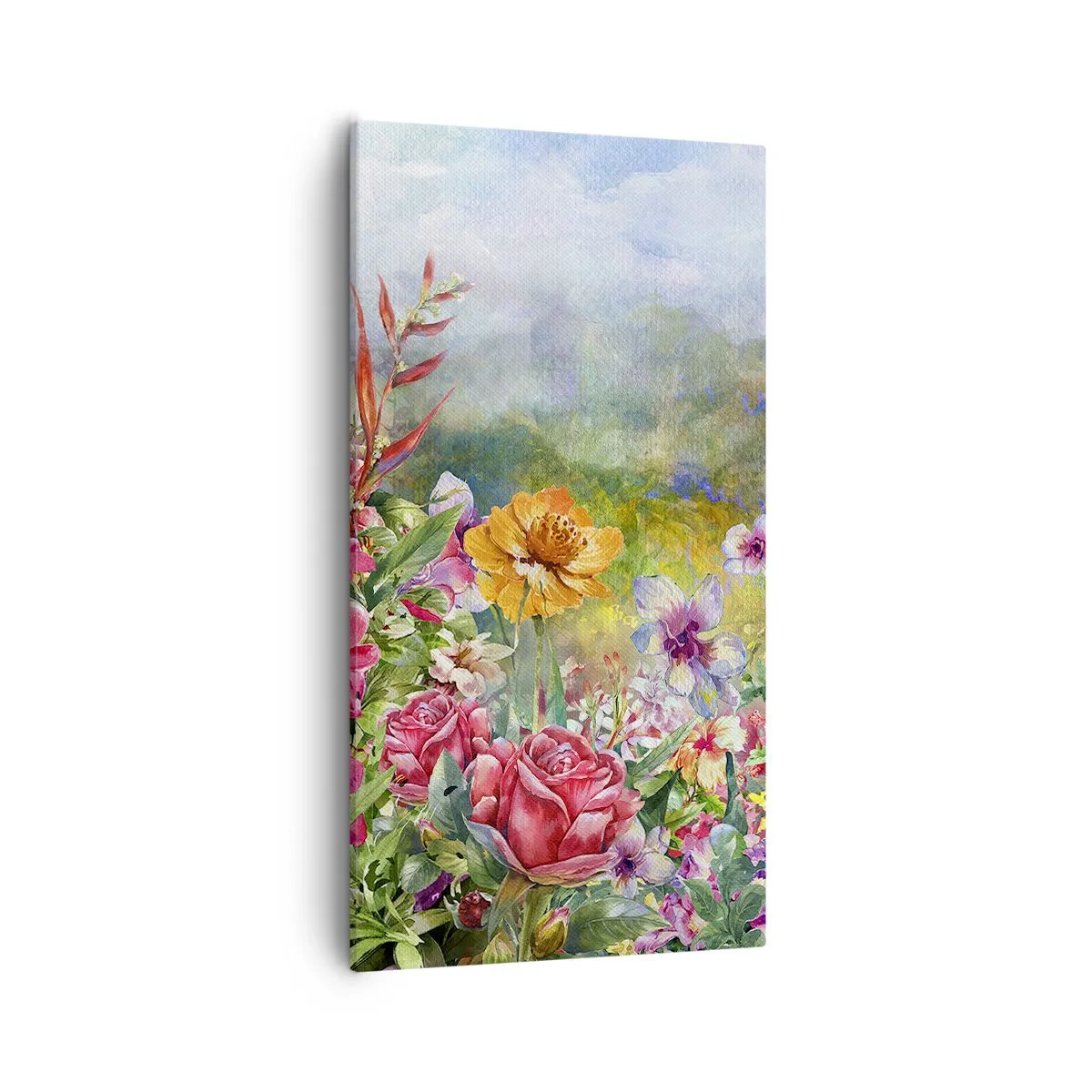 Tablou pe pânză - O grădină înnebunită - 55x100 cm