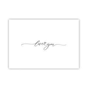 Poster - Negru pe alb - 100x70 cm