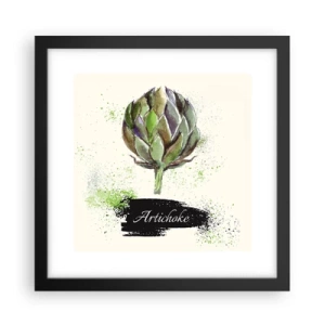 Poster în ramă neagră - Trăiască legumele! - 30x30 cm