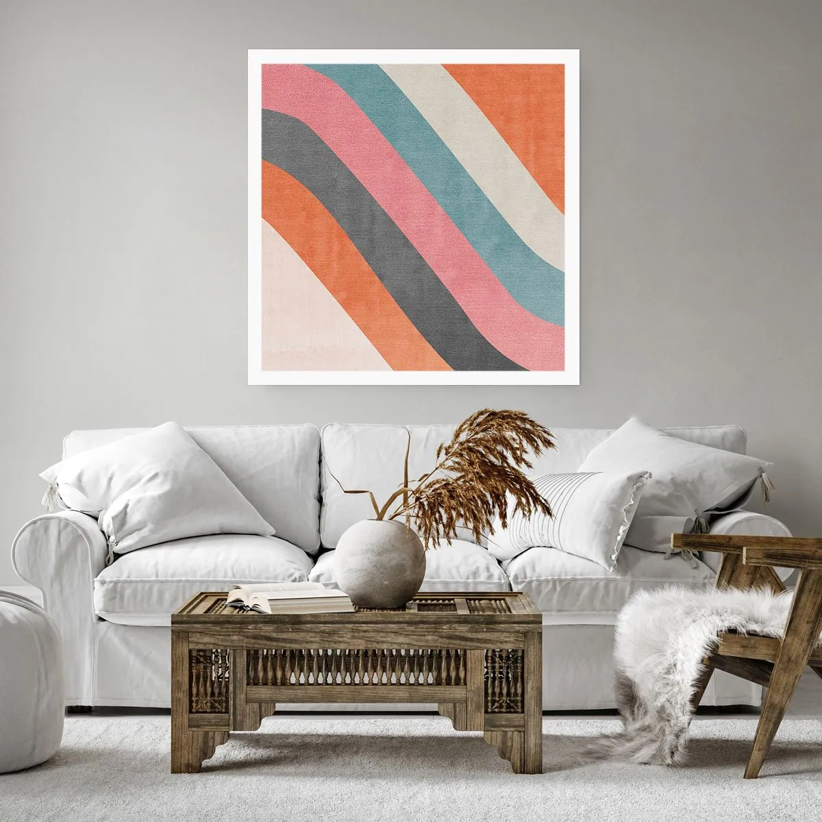 Poster - Compoziție diagonală - mișcare - 50x50 cm