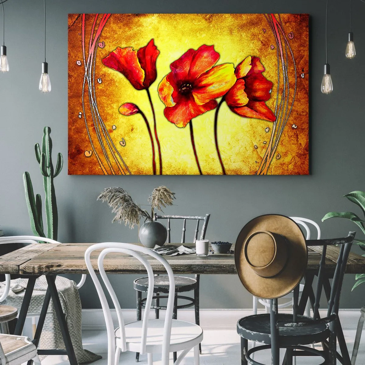 Tablou pe pânză - În stilul Art Nouveau - 70x50 cm