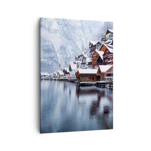 Tablou pe pânză - În decor de iarnă - 50x70 cm