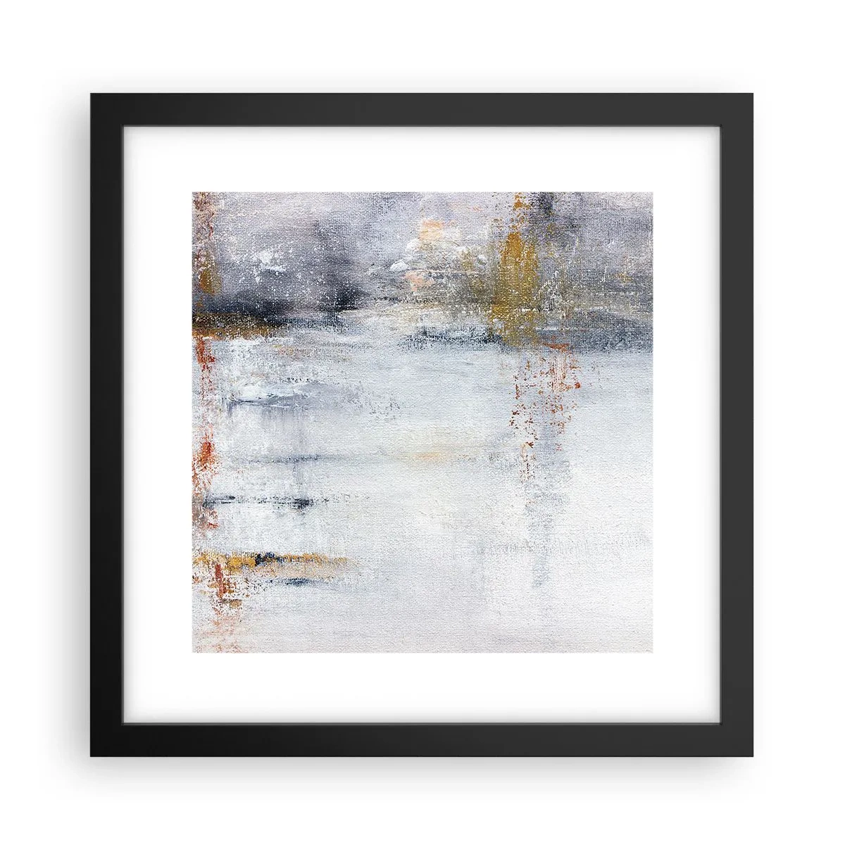 Poster în ramă neagră - În spatele cortinei de aer - 30x30 cm