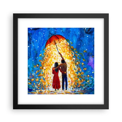 Poster în ramă neagră - Magia unei seri ploioase? - 30x30 cm