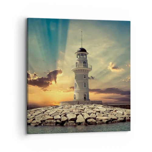 Tablou pe pânză - Lumină - Bunătate - Frumusețe - 70x70 cm