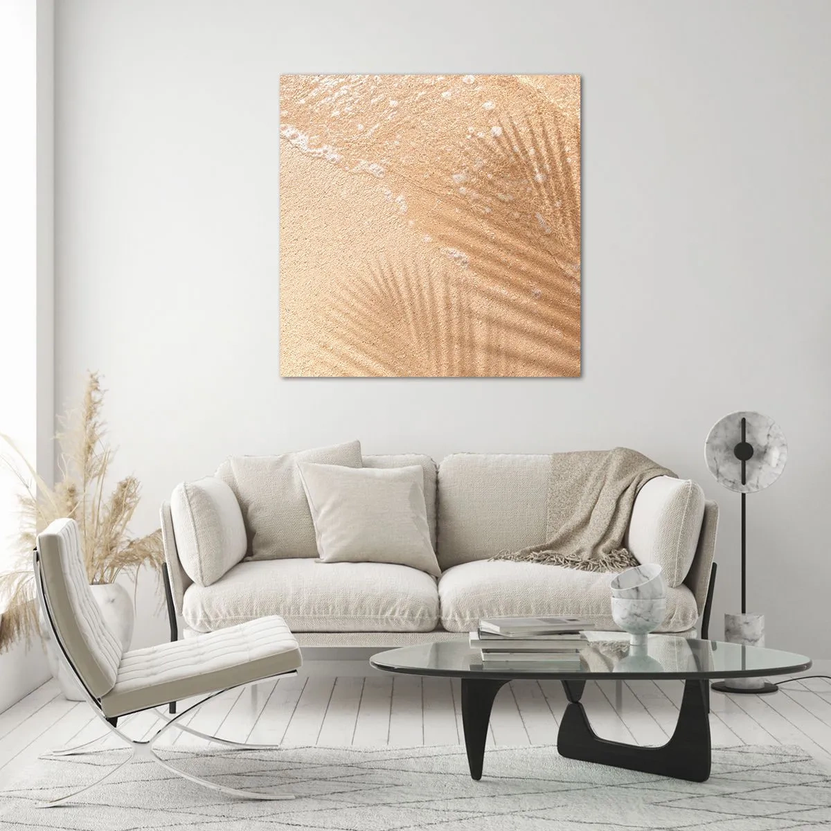 Tablou pe sticlă - Umbra unei veri fierbinți - 30x30 cm