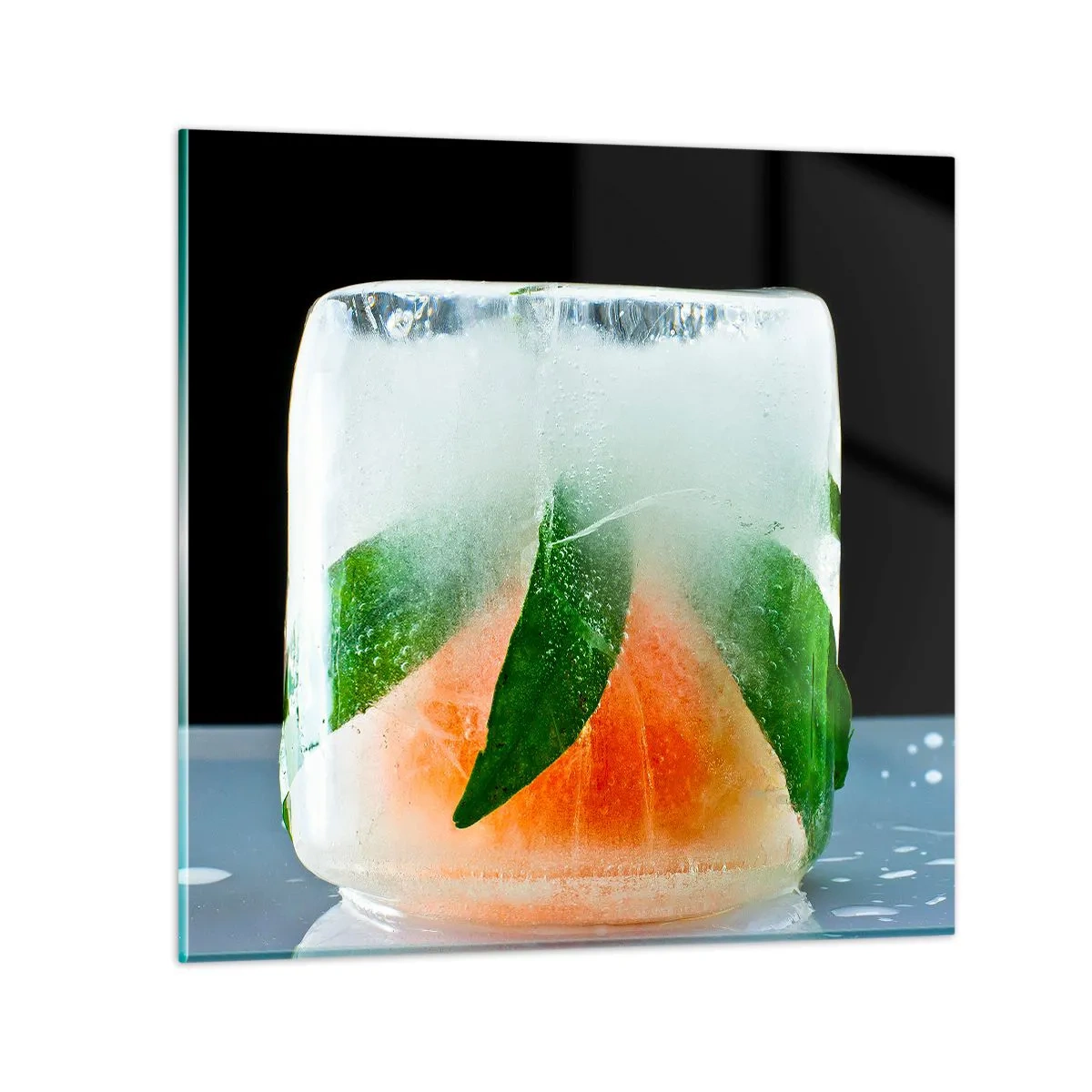 Tablou pe sticlă - Proaspăt și răcoros - 60x60 cm