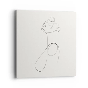 Tablou pe pânză - Încâlcită în vise - 40x40 cm