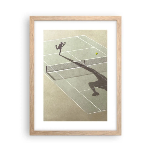 Poster în ramă de stejar deschis - Învinge-te pe tine însuți - 30x40 cm