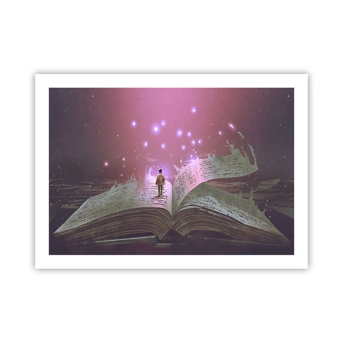 Poster - O invitație către o altă lume - citiți! - 70x50 cm