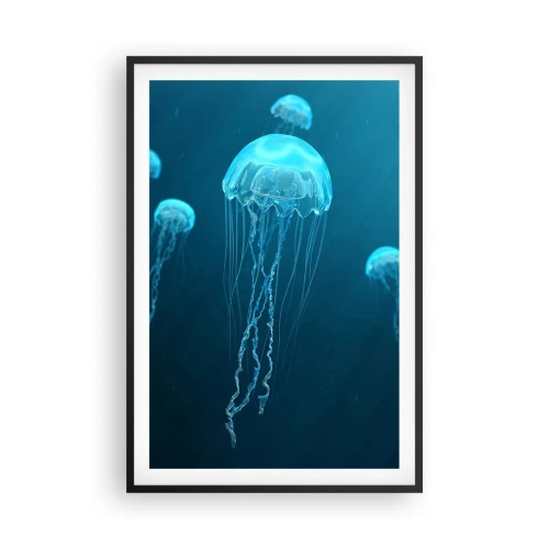 Poster în ramă neagră - Dansul oceanic - 61x91 cm
