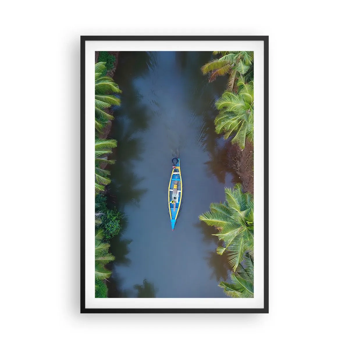 Poster în ramă neagră - Pe traseul tropical - 61x91 cm
