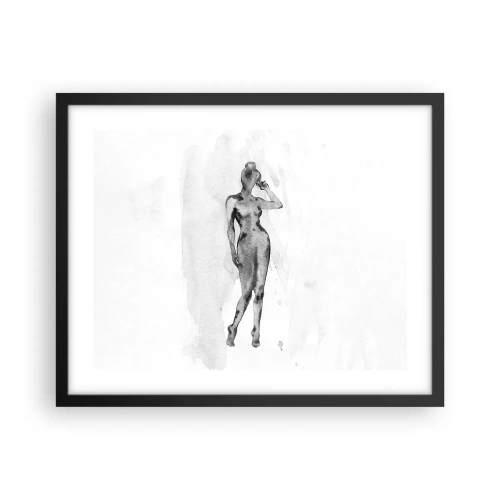 Poster în ramă neagră - Un studiu al idealului de feminitate - 50x40 cm