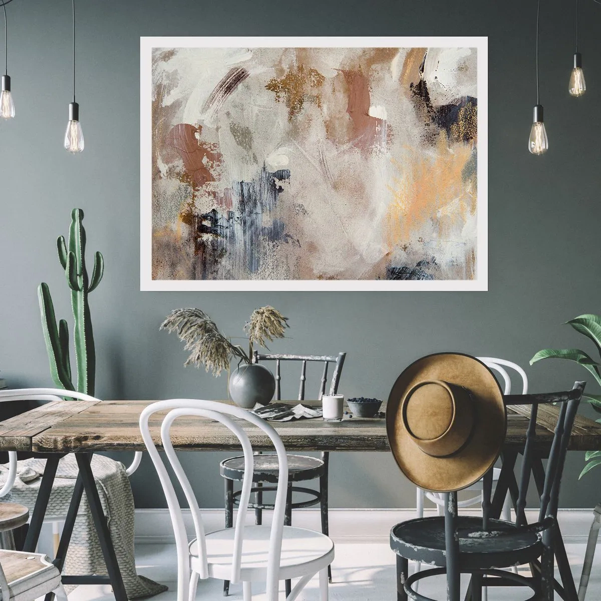 Poster - Abstracție cețoasă - 100x70 cm