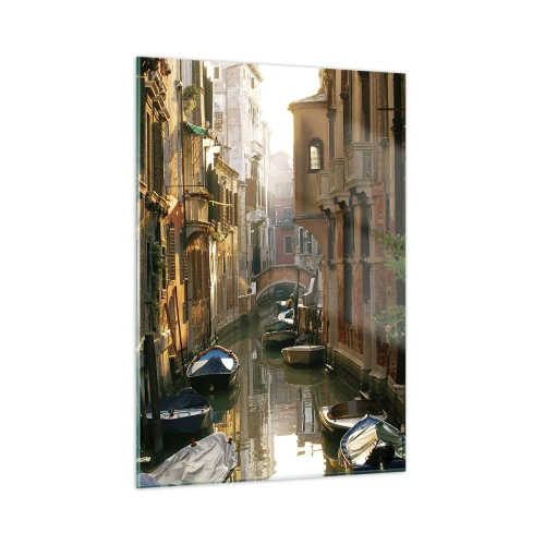 Tablou pe sticlă - Pe o străduță venețiană - 50x70 cm
