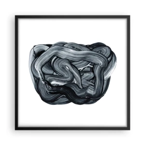 Poster în ramă neagră - Nu este atât de simplu - 50x50 cm