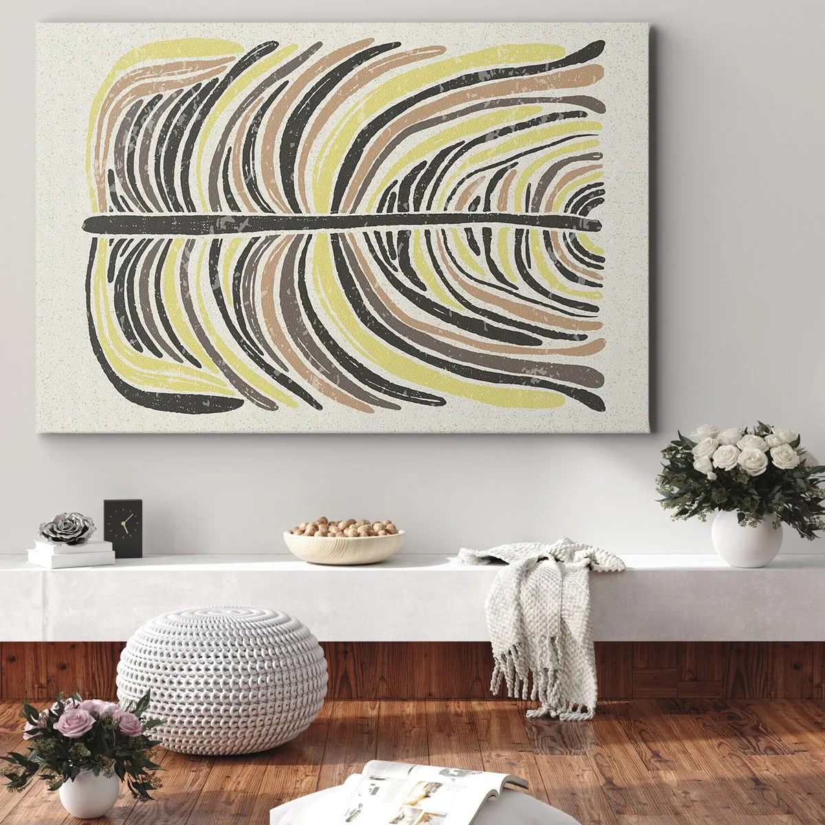 Tablou pe pânză - Abstracția plină de viață - 70x50 cm