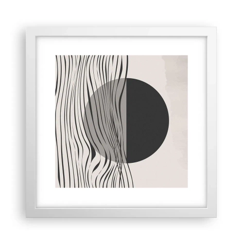 Poster în ramă albă - Semicompunere - 30x30 cm