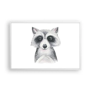 Poster în ramă albă - Un moment pentru emoții - 91x61 cm