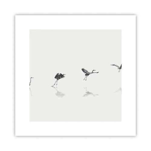 Poster - Patru pași simpli - 30x30 cm