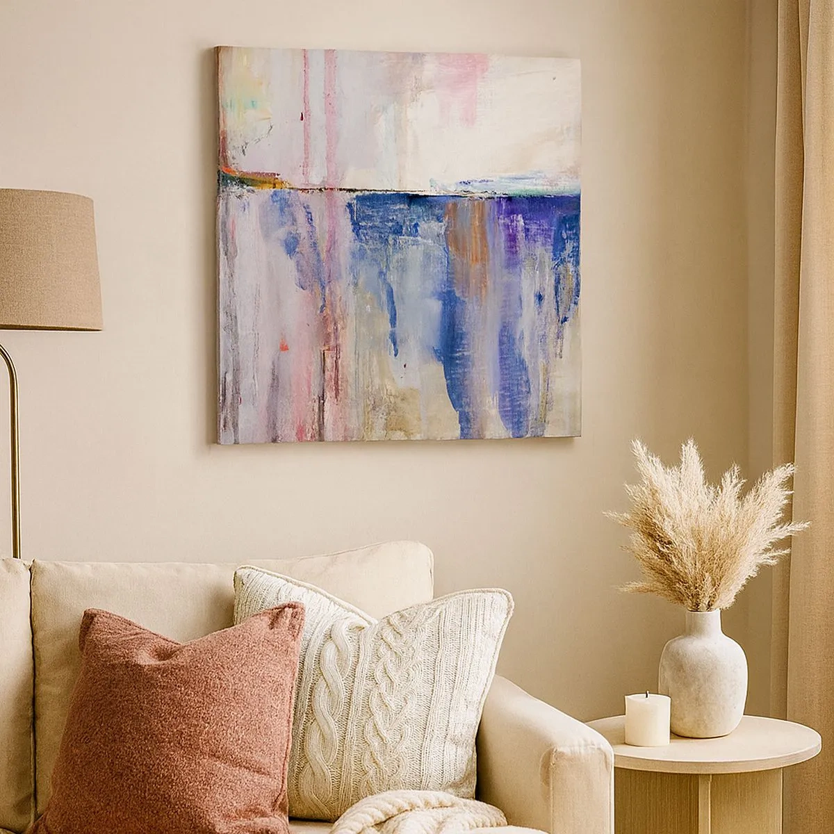 Tablou pe pânză - Impresii și asociații colorate - 30x30 cm