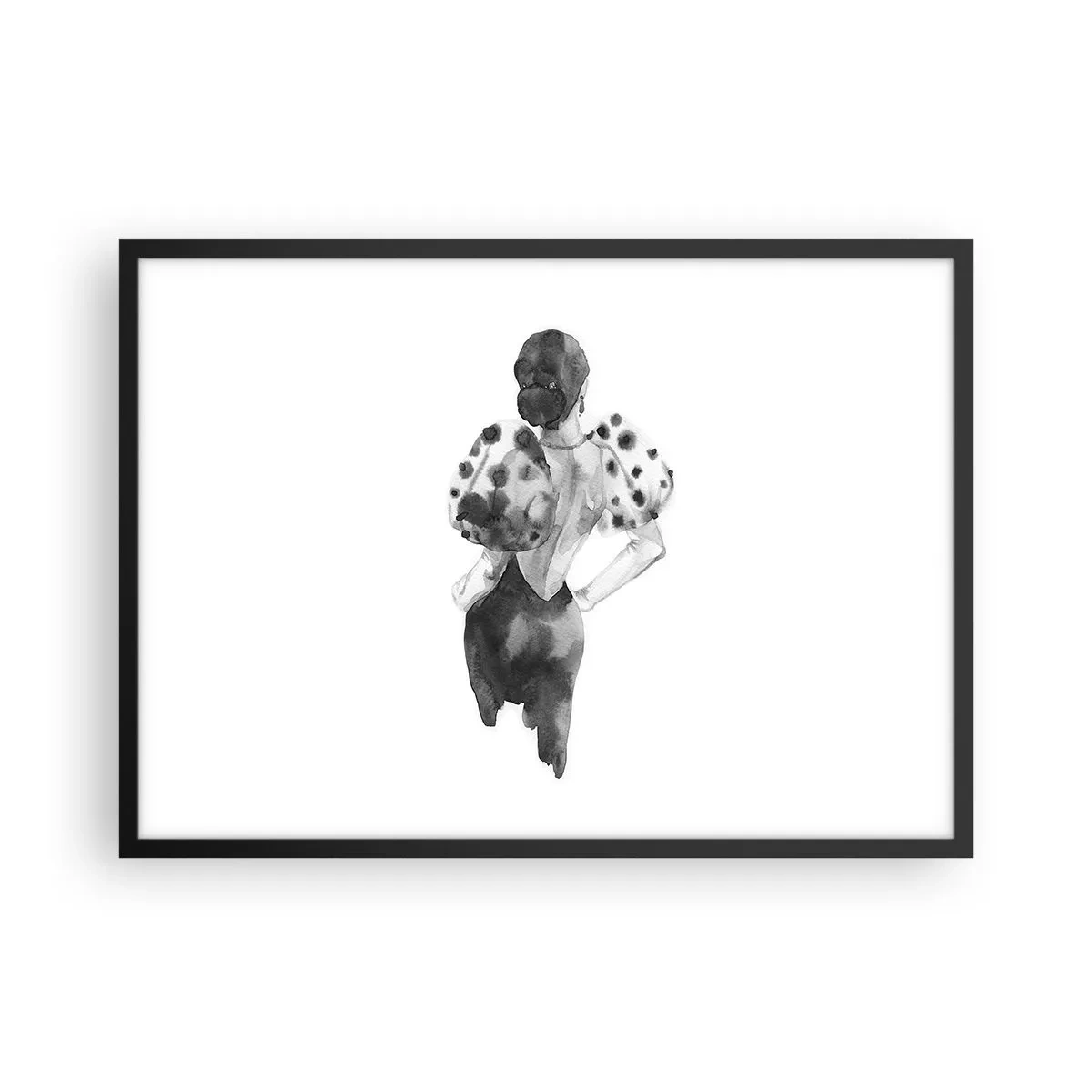 Poster în ramă neagră - A trecut chiar pe lângă noi - 70x50 cm