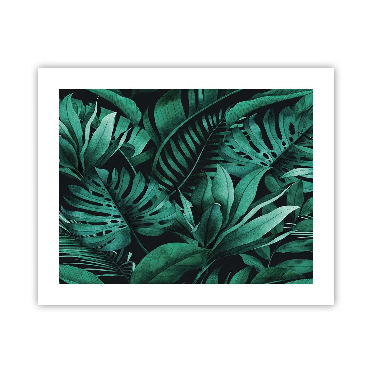 Poster - Profunzimea verdelui tropical - 50x40 cm