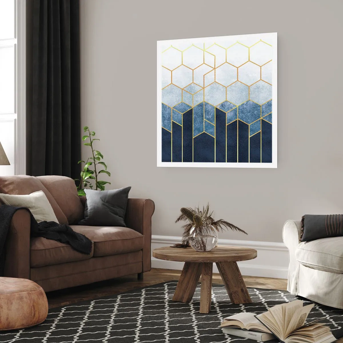 Poster - Compoziție în ritm sincopat - 40x40 cm