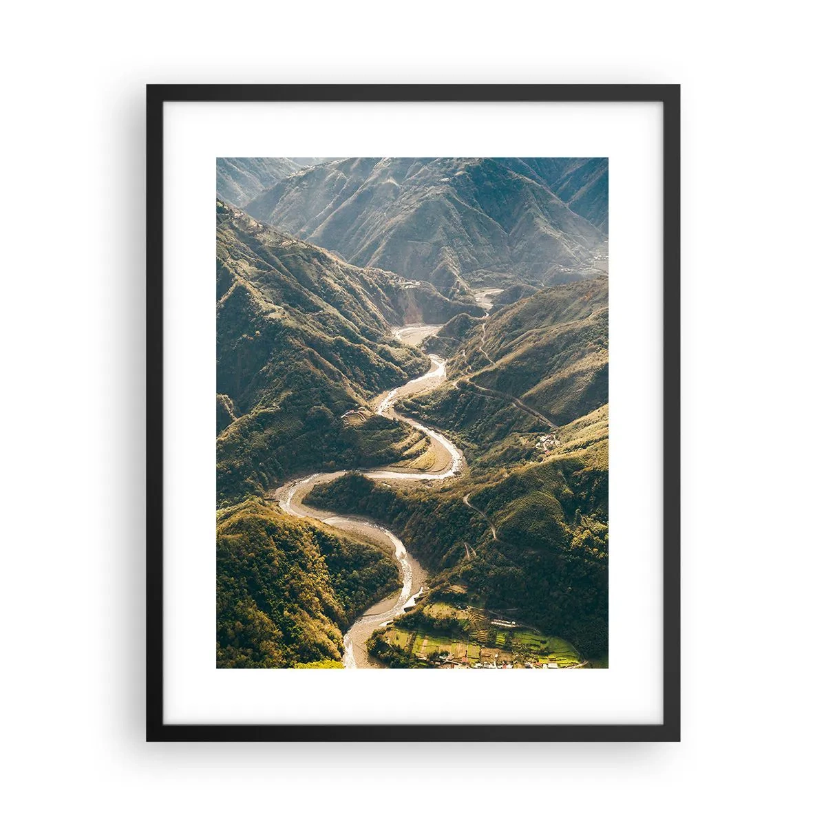 Poster în ramă neagră - Direct din inima munților - 40x50 cm