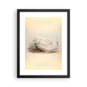 Poster în ramă neagră - Doamna în stufărișuri - 30x40 cm