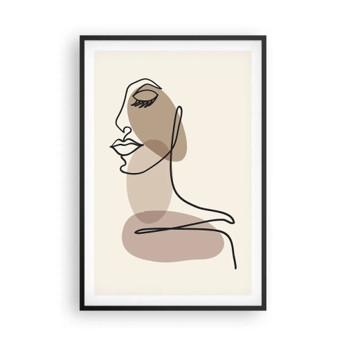 Poster în ramă neagră - O anumită linie de frumusețe - 61x91 cm