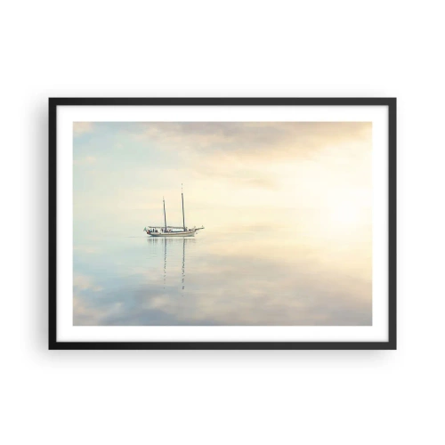 Poster în ramă neagră - În tăcerea mării - 70x50 cm