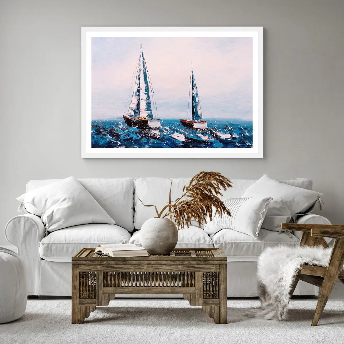 Poster în ramă albă - Frăția vântului - 40x30 cm