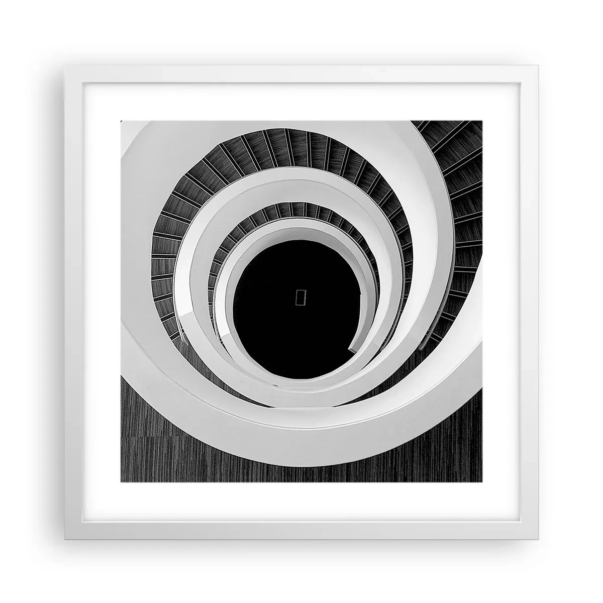 Poster în ramă albă - Până la miez - 40x40 cm