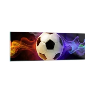 Tablou pe sticlă - Puterea magică a jocului - 90x30 cm