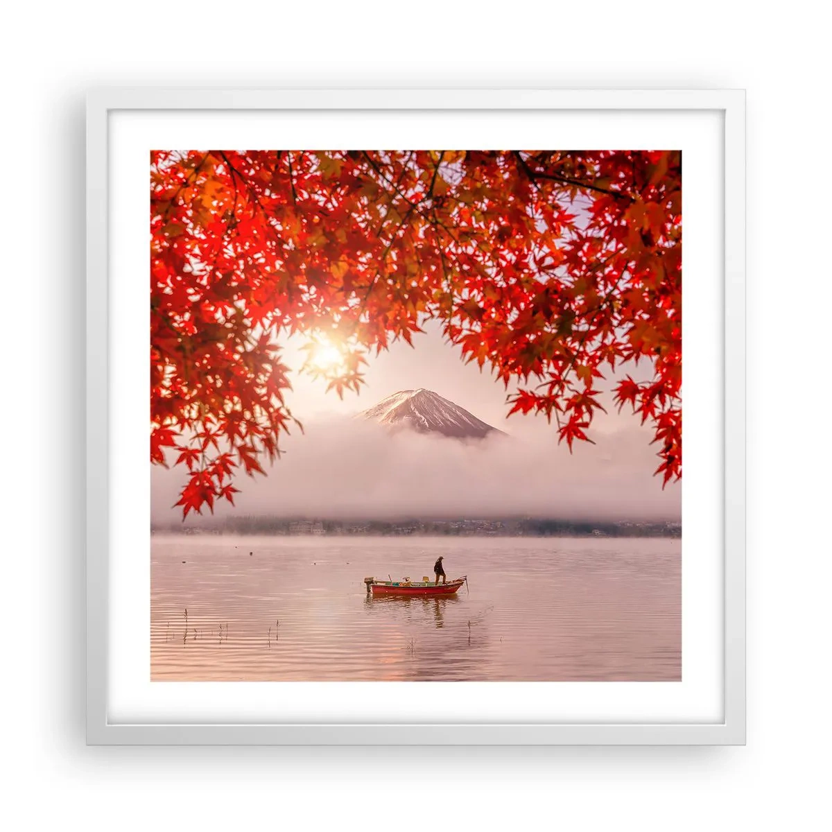 Poster în ramă albă - În stil japonez - 50x50 cm