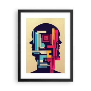 Poster în ramă neagră - Legături noi - 30x40 cm