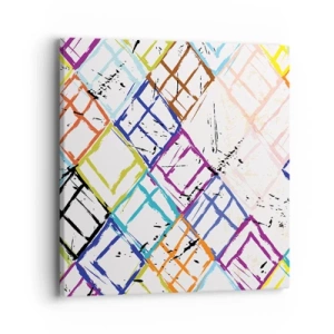 Tablou pe pânză - Ferestre și ferestruici - 40x40 cm