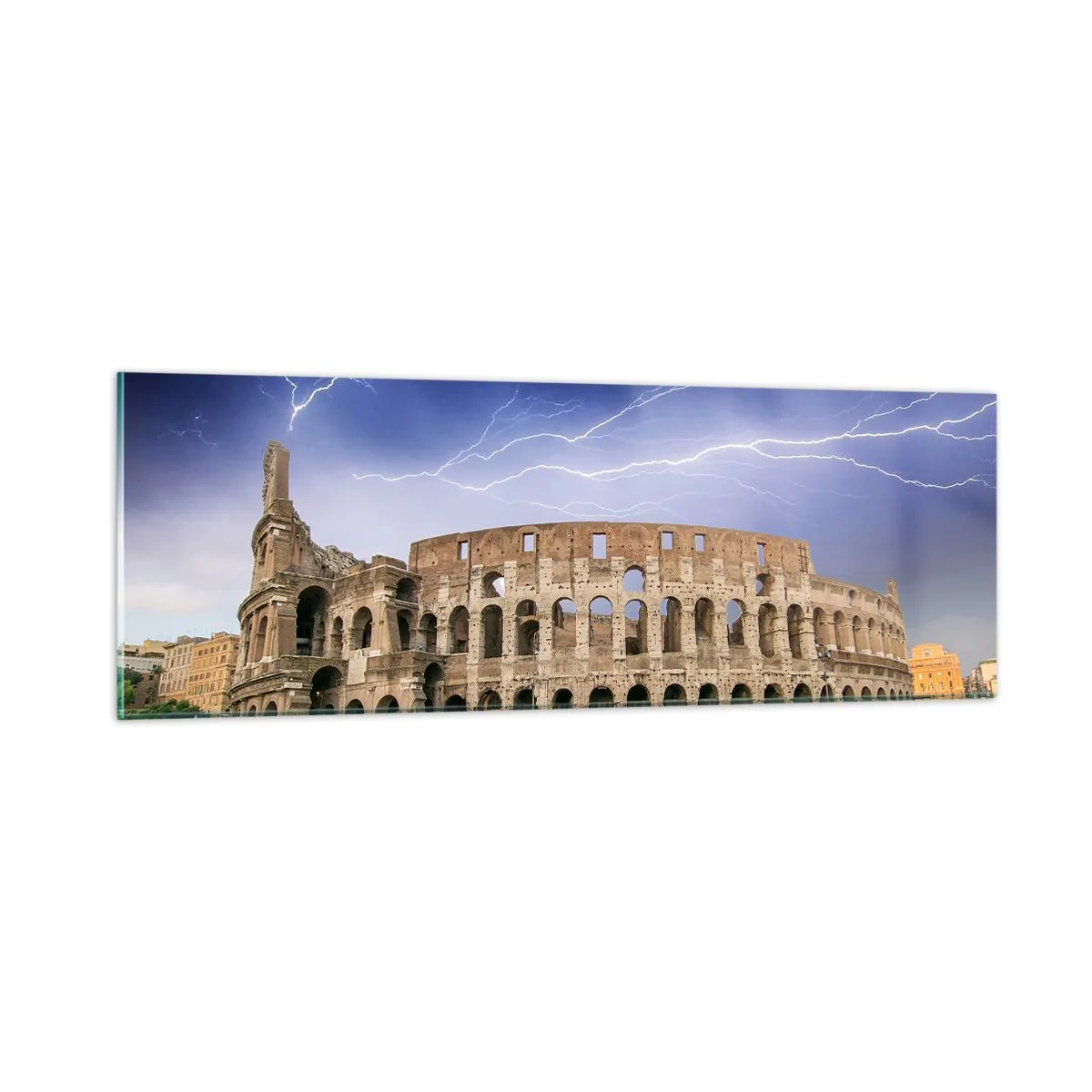Tablou pe sticlă - Arena de luptă - 90x30 cm