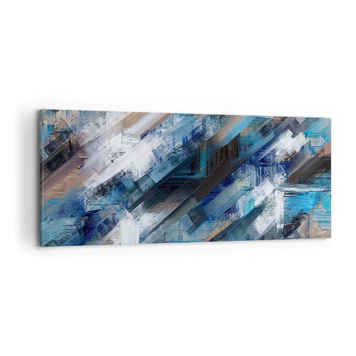 Tablou pe pânză - Pe o pantă albastră - 120x50 cm