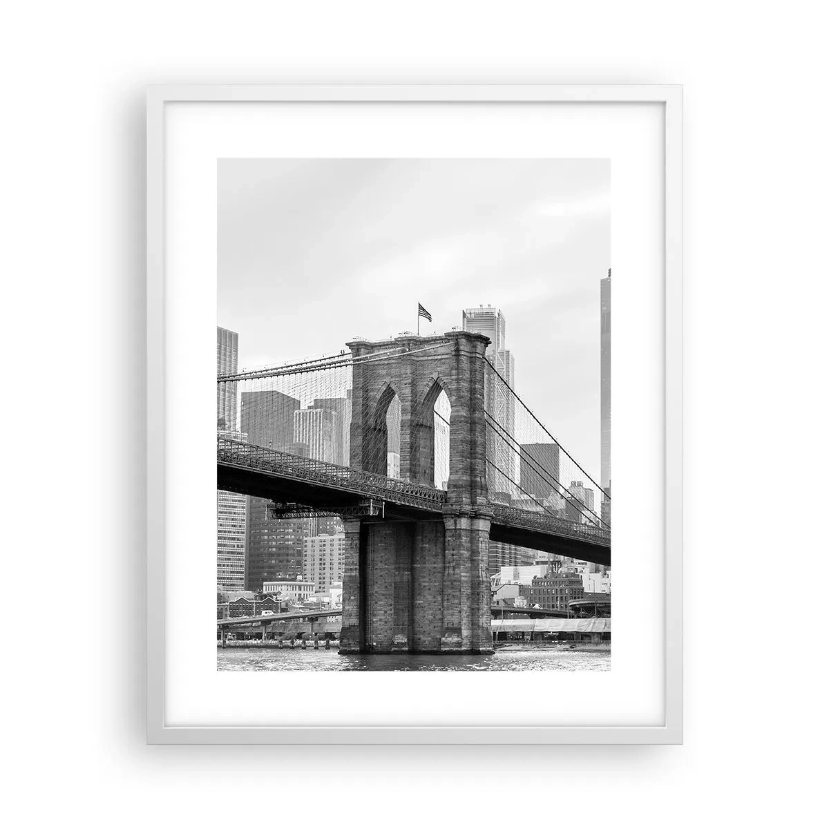 Poster în ramă albă - New York vibes - 40x50 cm