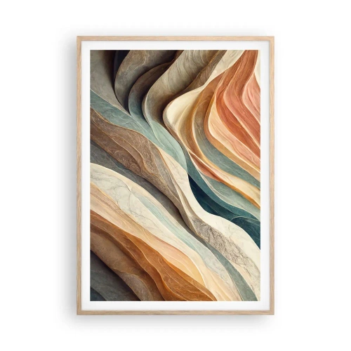 Poster în ramă de stejar deschis - Momentul dinaintea schimbării - 70x100 cm