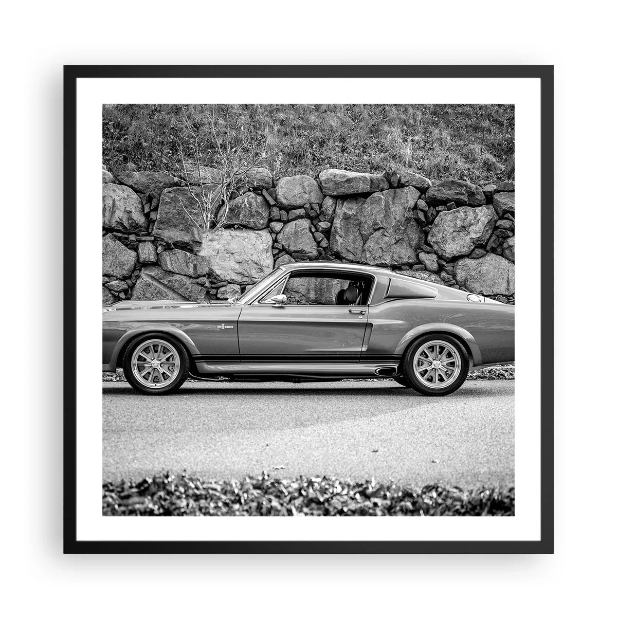 Poster în ramă neagră - Legenda anilor '60. - 60x60 cm